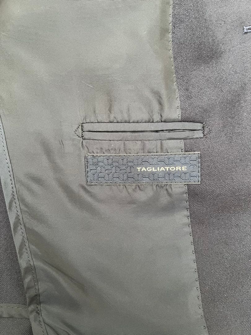 TAGLIATORE タリアトーレ フランネル素材スーツ／ダークネイビー52