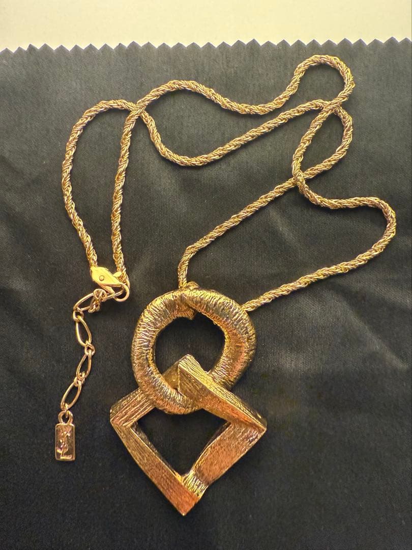 イヴ・サンローラン ○◇ ゴールド ヴィンテージネックレス