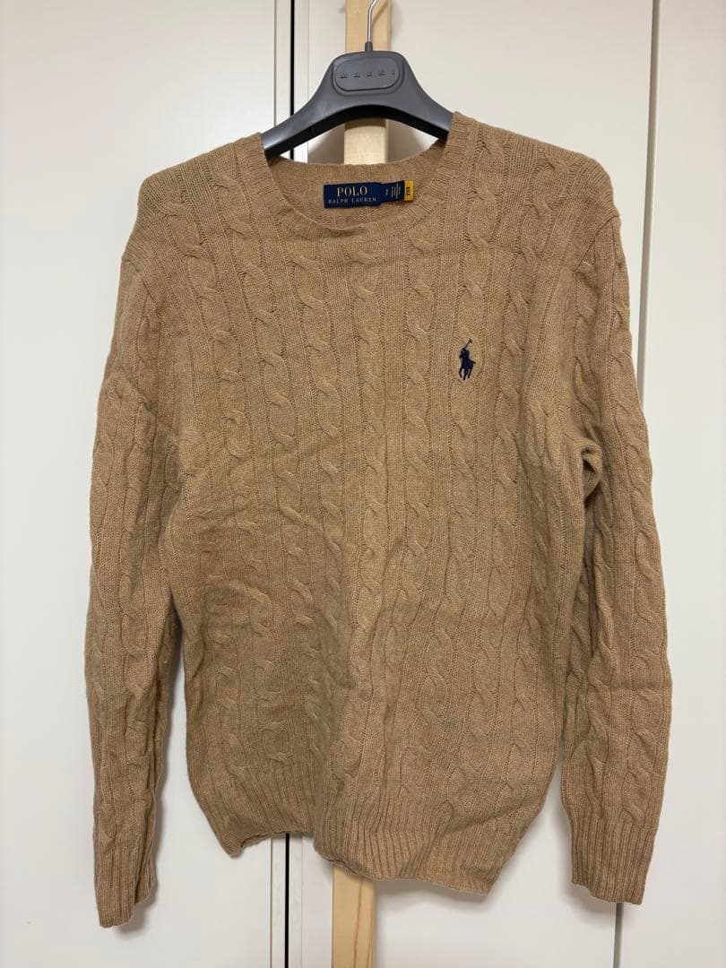 ラルフローレン　Polo Ralph Lauren ベージュ ケーブルニット　S