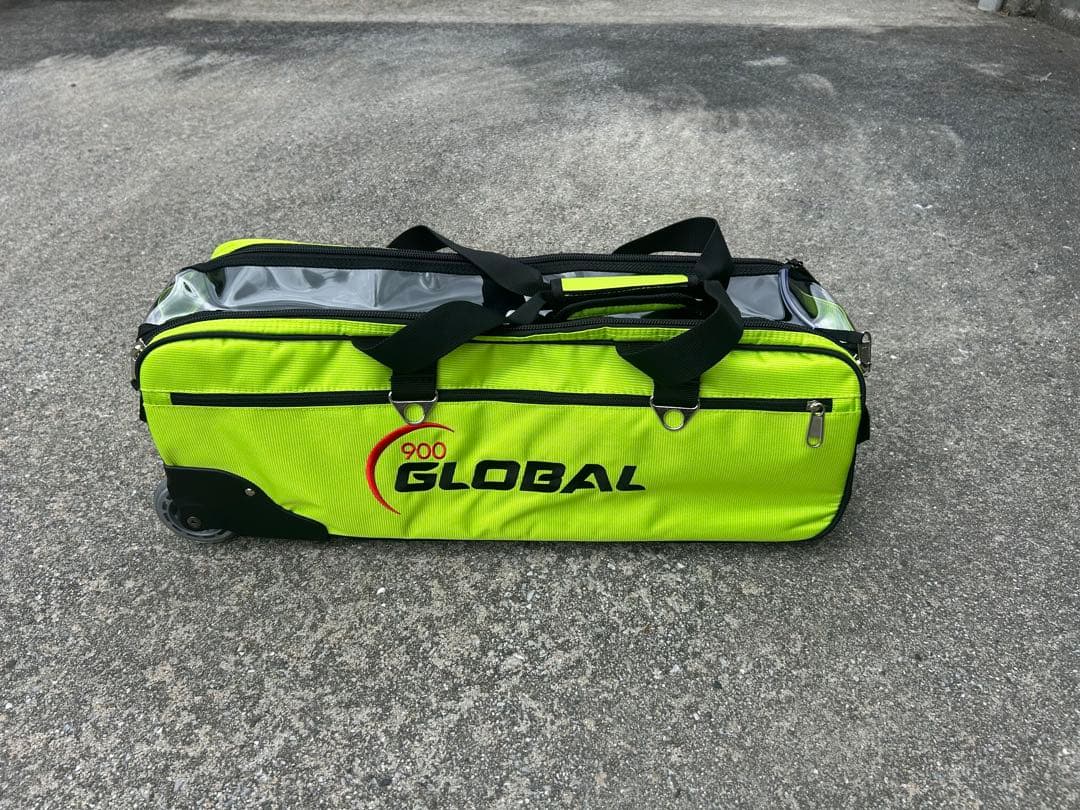 900 GLOBAL ボウリング用バッグ 蛍光イエロー