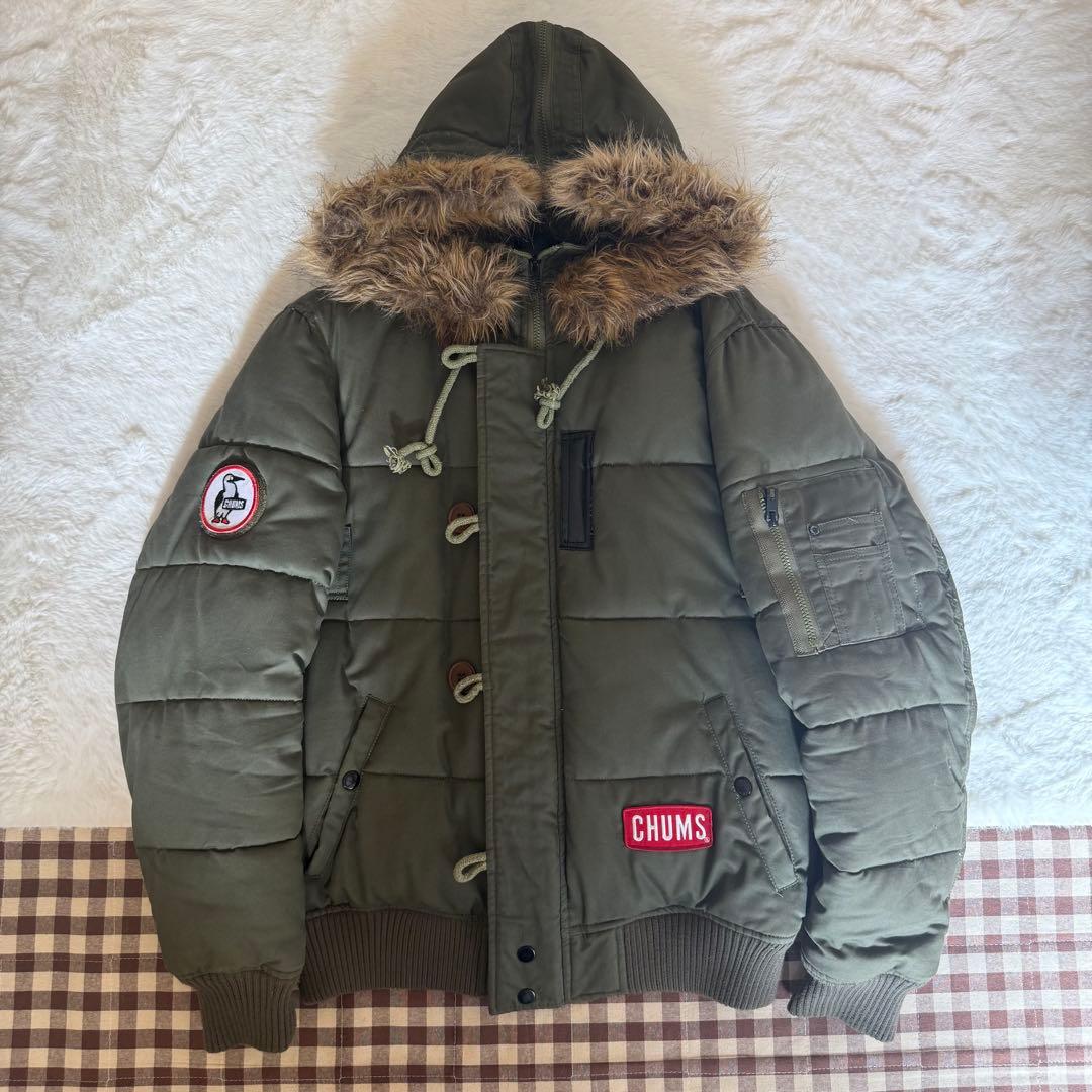 【値下げ中】CHUMS QUALITY DOWN JACKET XL オリーブ