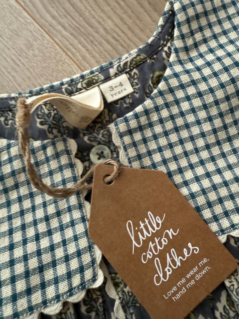 値下げ⭐︎新品✳︎little cotton clothes✳︎3-4y✳︎セットアップ