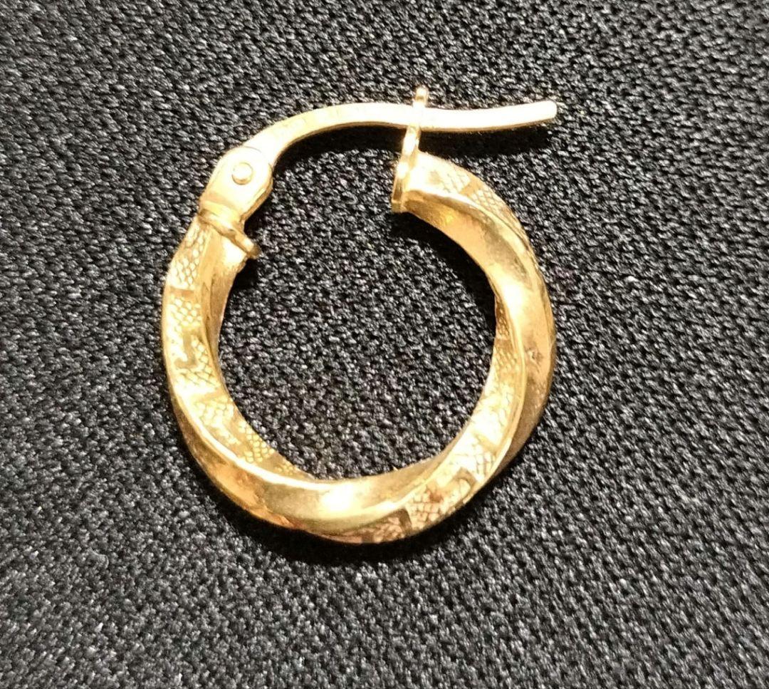 ウノアエレ UNOAERRE K18 ゴールド イタリア製 ピアス 片耳