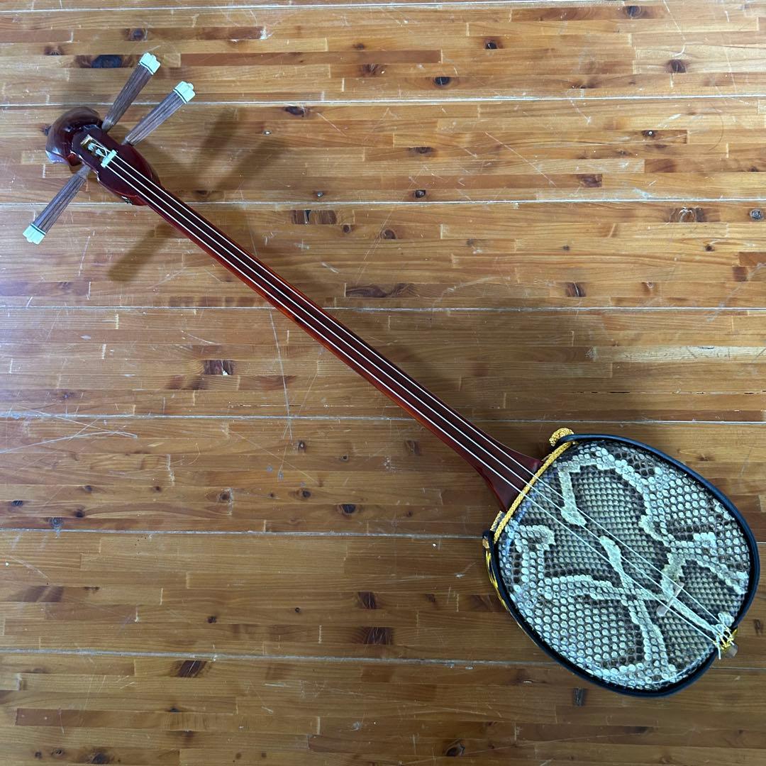 ◼️宮古島から③◼️スンチー紫檀本皮三線◼️女性◼️沖縄◼️初心者◼️サンプル音源◼️強化張◼️