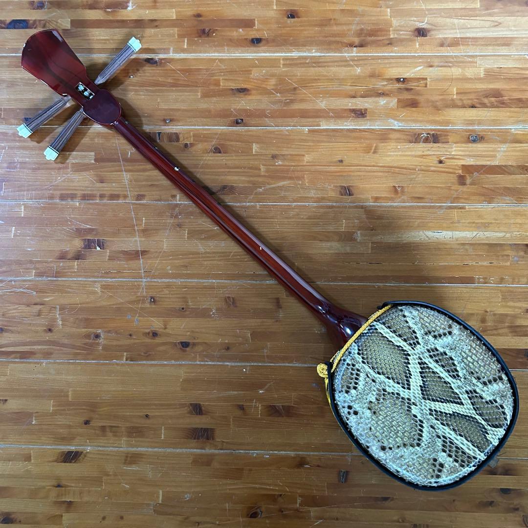 ◼️宮古島から③◼️スンチー紫檀本皮三線◼️女性◼️沖縄◼️初心者◼️サンプル音源◼️強化張◼️