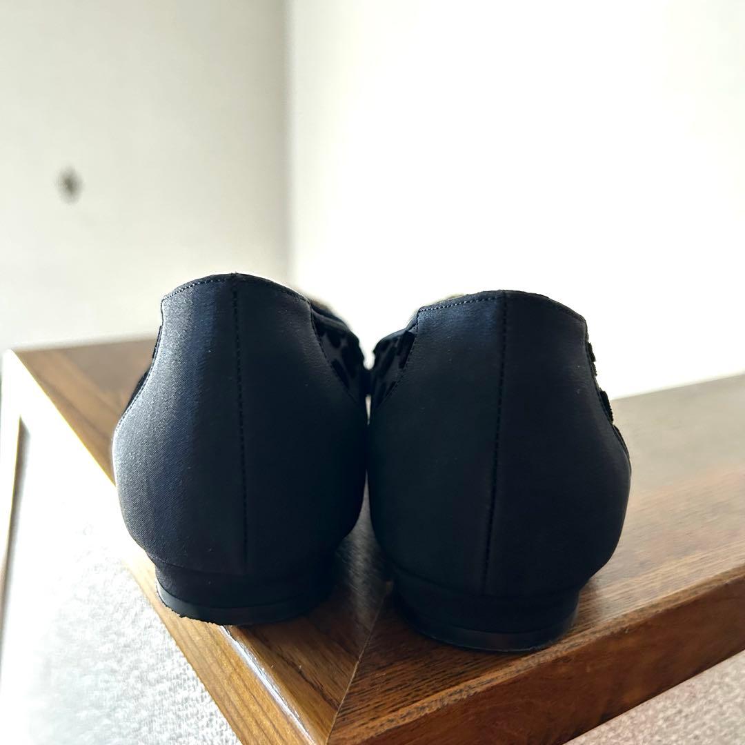 MANOLO BLAHNIK マノロブラニク ハンギシ シースルードット黒 37