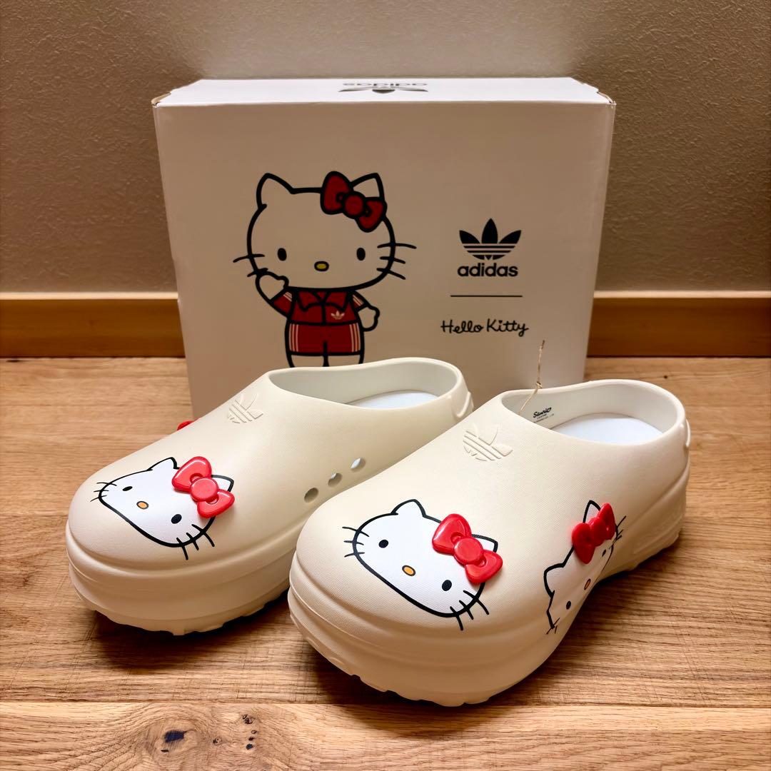 アディダス × ハローキティ スタンスミス ミュール / ホワイト サンダル