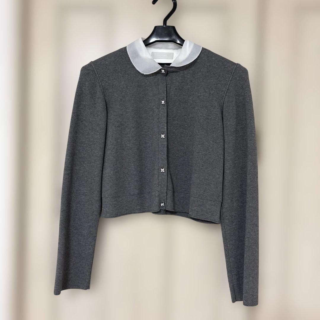 セルフォード　デタッチャブル総針カーディガン