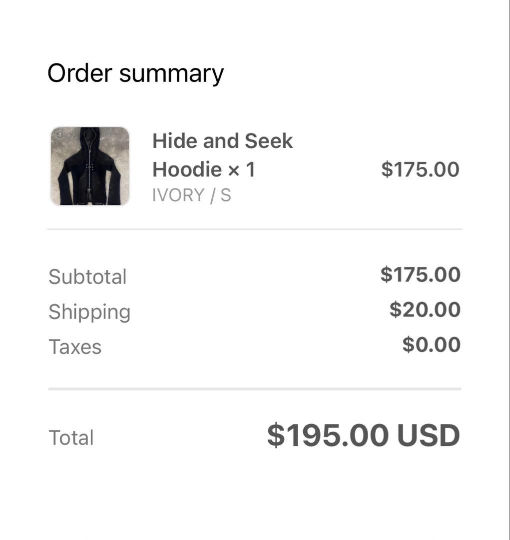 トップス SKOOT HIDE AND SEEK HOODIE