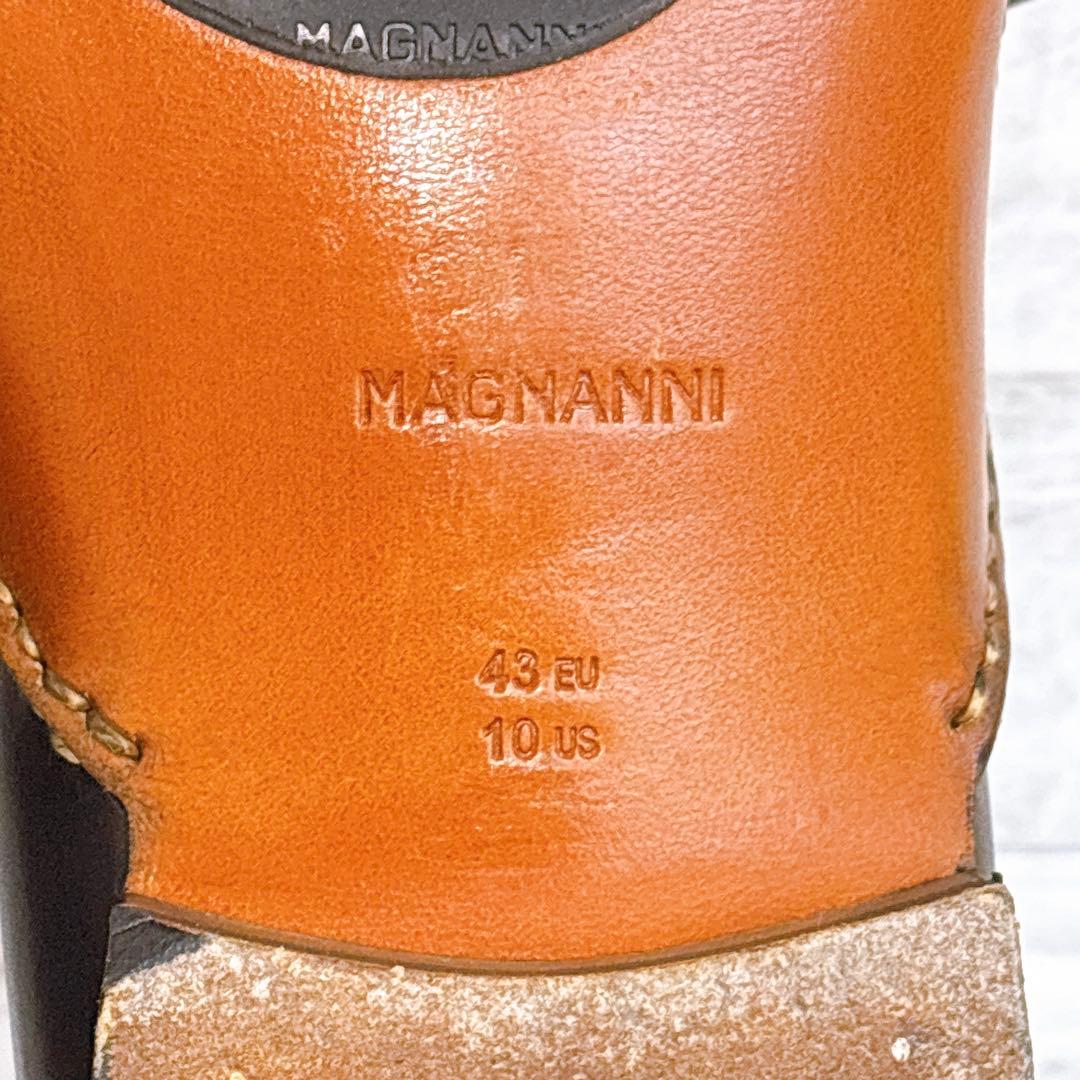 極美品✨マグナーニ 25470 外羽根 オパンケ 黒 保存袋付 43 27cm