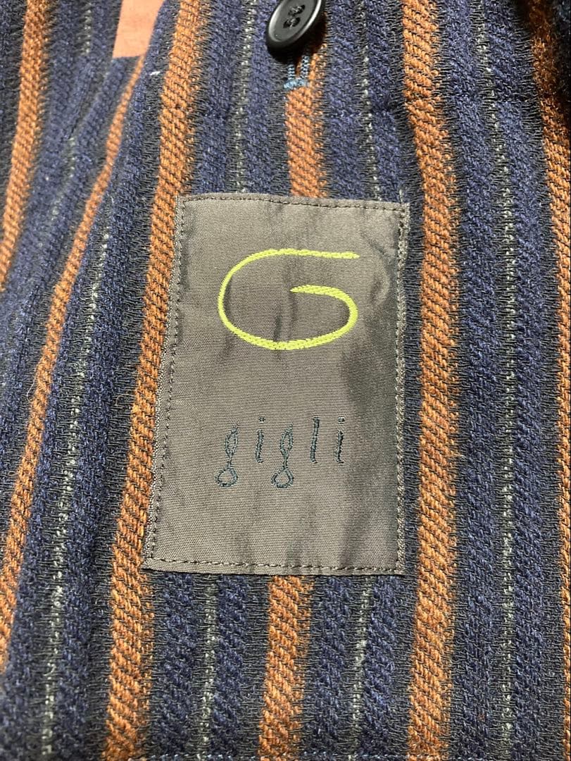 ロメオジリ gigli ストライプウールジャケット