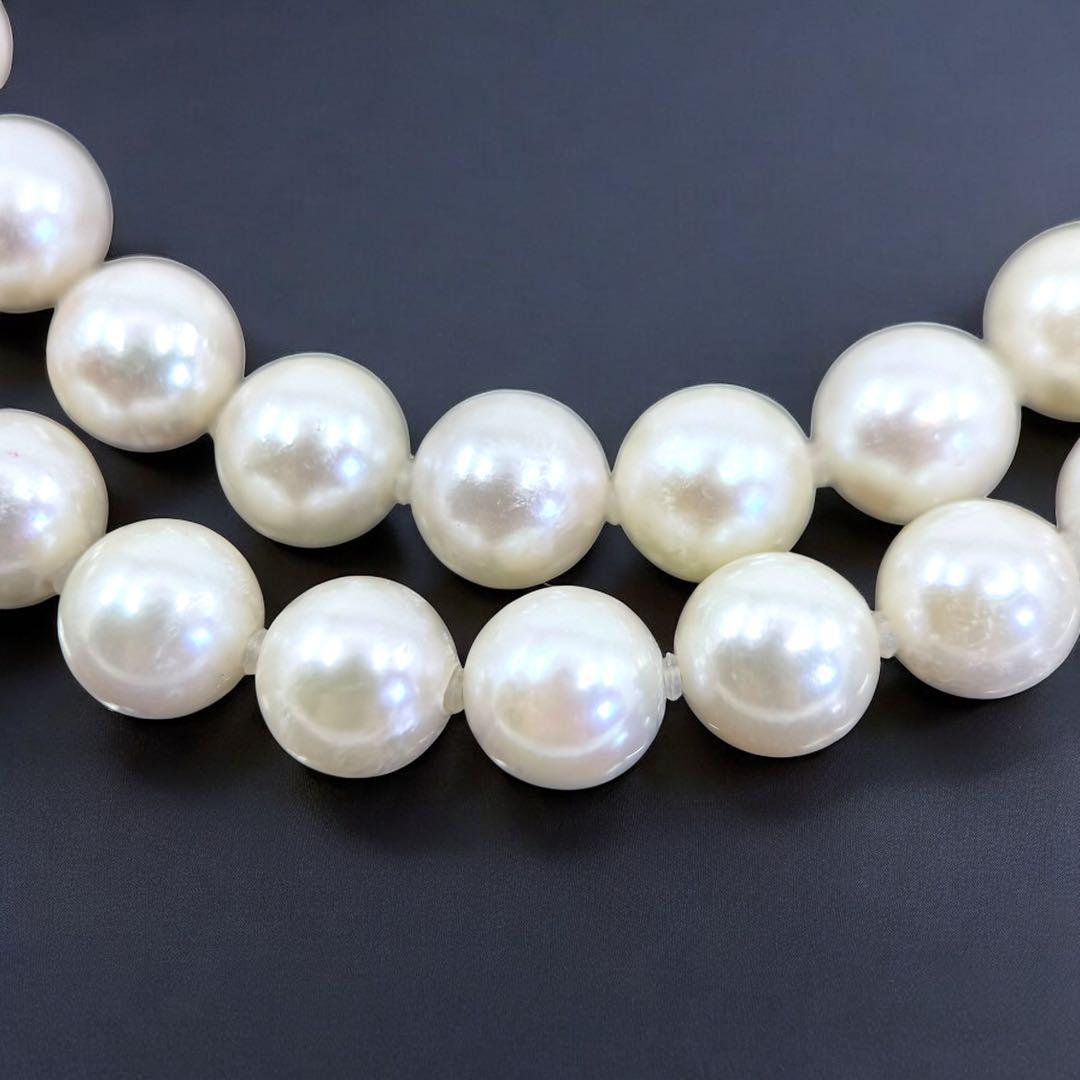 【高島屋購入品】アコヤ　パール　本真珠　ネックレス　シルバー　大珠　8.5mm