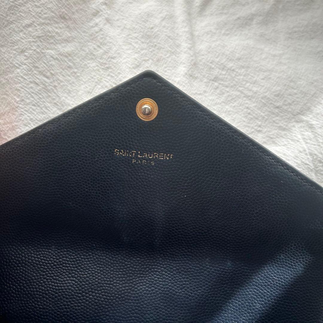 SAINT LAURENT YSL 長財布 ネイビー