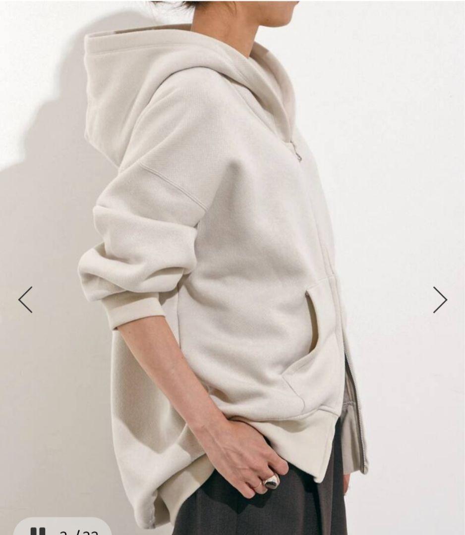 試着のみAMERICANA/アメリカーナ WIDEFU LLZIP HOODIE