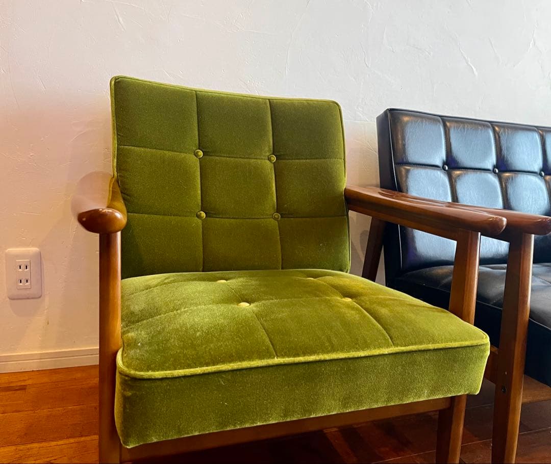 カリモク家具　カリモク60 kチェア　1シーター　モケットグリーン　まとめ買い