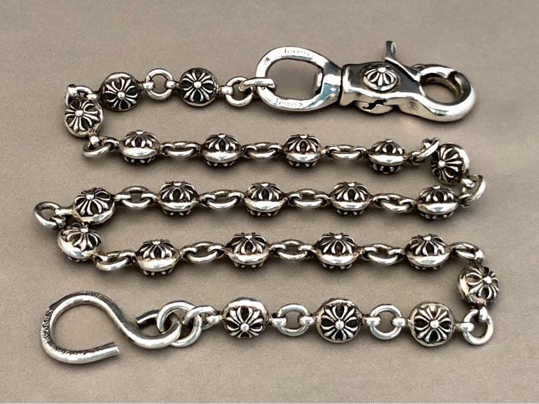 レア　クロムハーツ　クロスボール#2　1クリップ　ウォレット　ロング187g