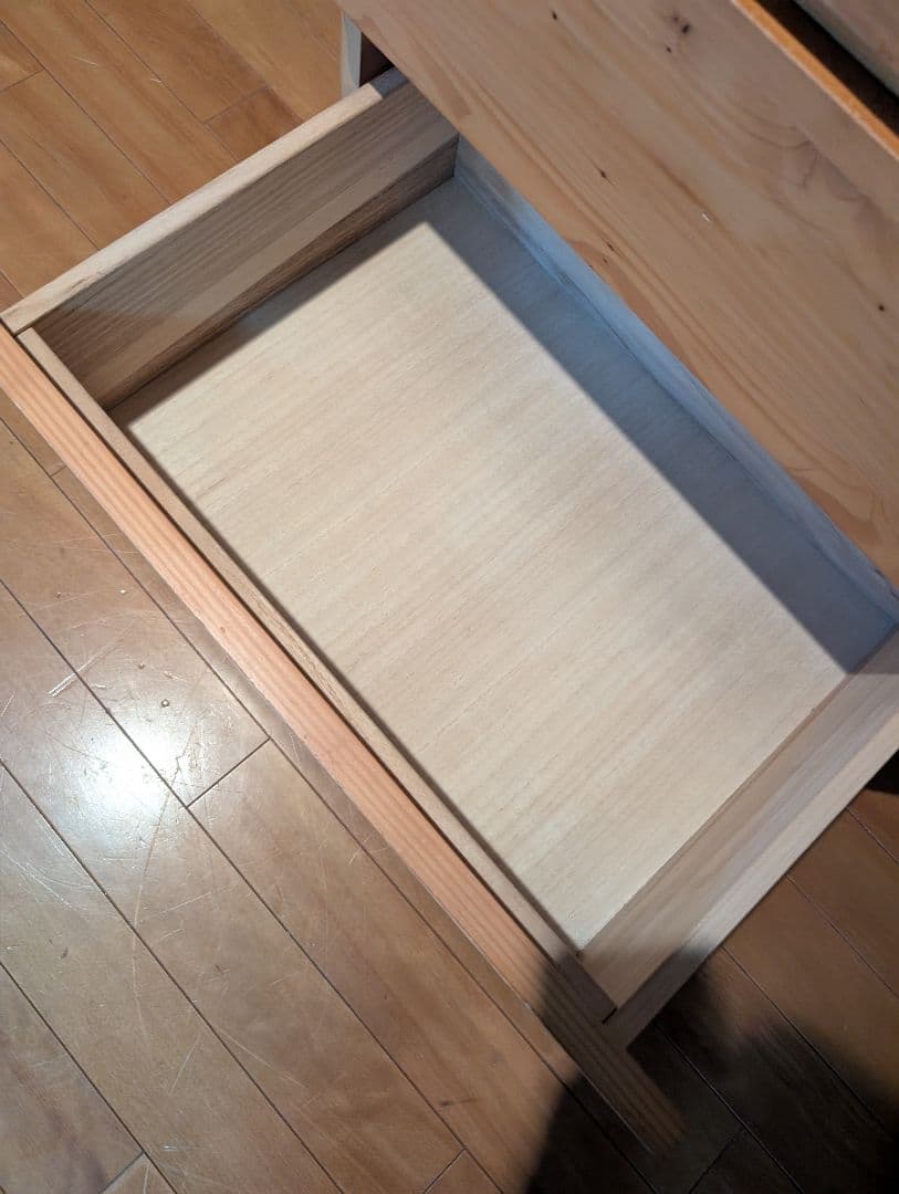 《送料込》無印良品 パイン材チェスト4段 木製家具 タンス 衣類収納 廃盤品