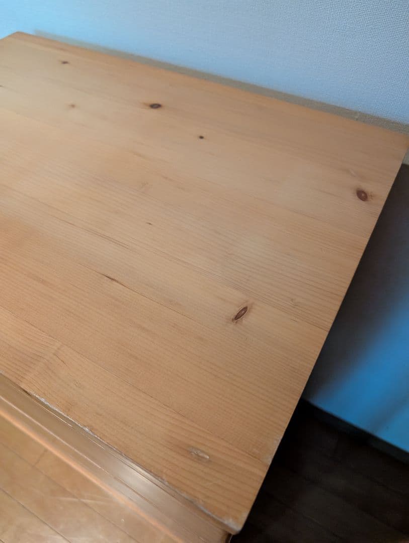 《送料込》無印良品 パイン材チェスト4段 木製家具 タンス 衣類収納 廃盤品