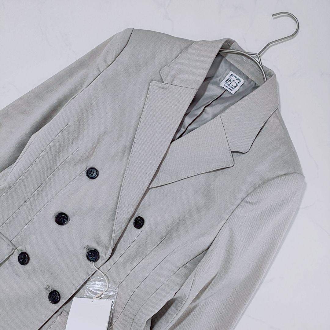 新品✨laubeblanc　テーラードジャケット　ダブルブレスト　ダブル　グレー