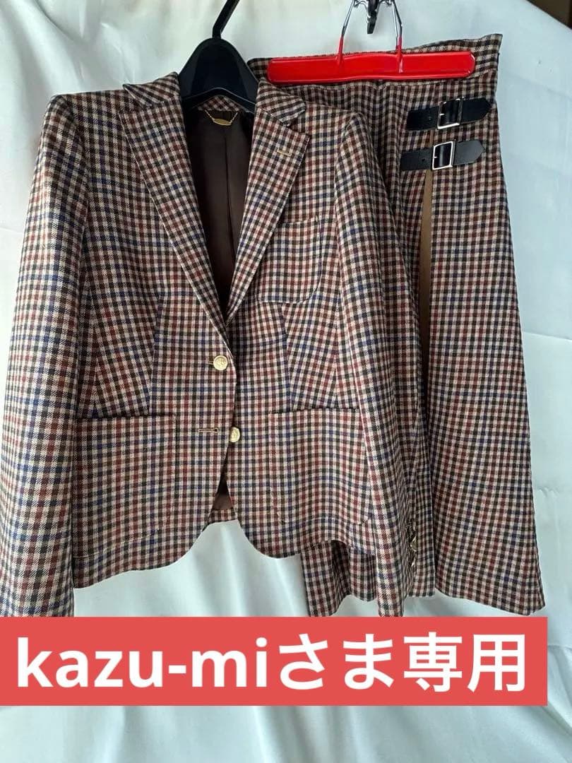 【kazu-miさま専用】ニューヨーカー メランジチェックセットアップ11号/9