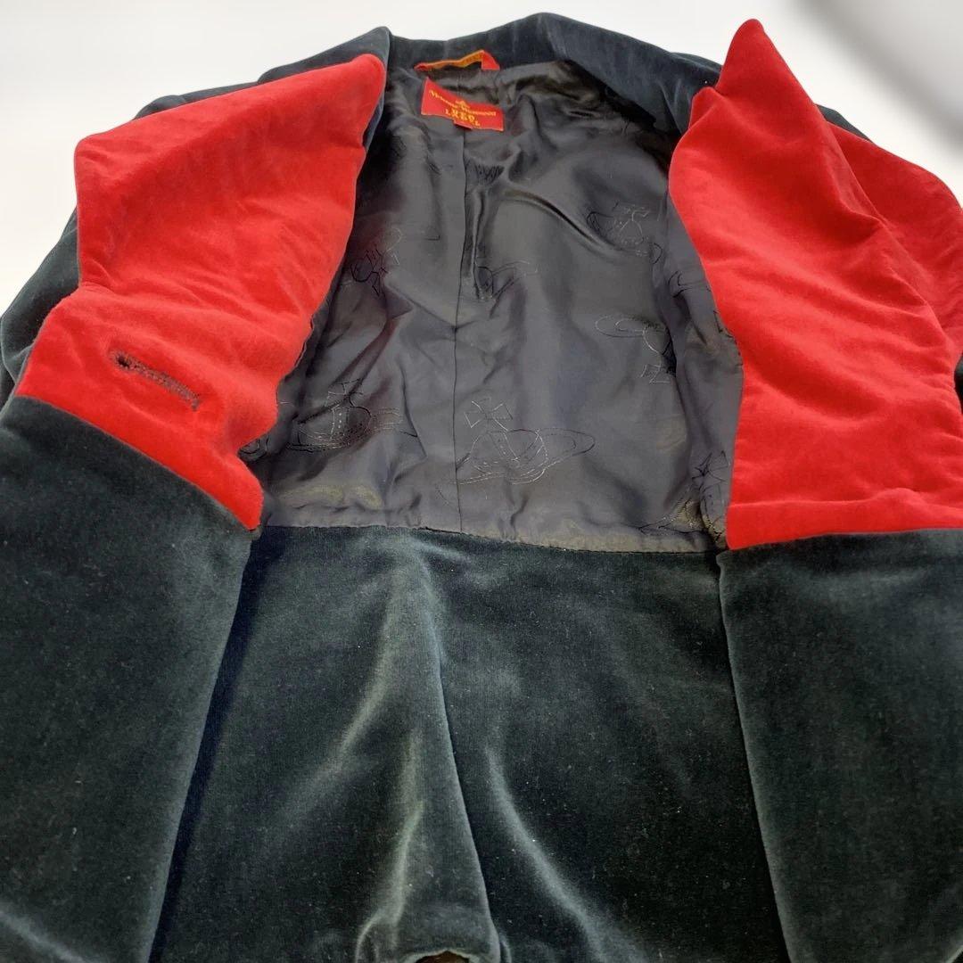 Vivienne Westwood RED LABEL ラブジャケットベロア赤黒