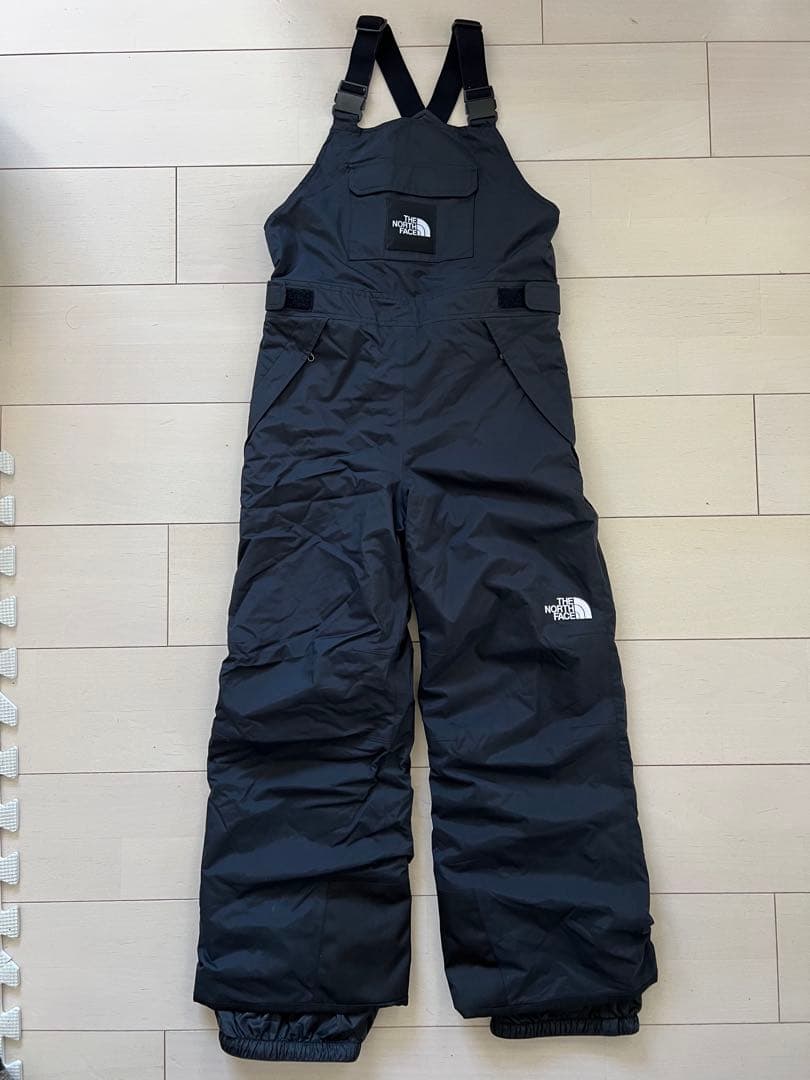 ノースフェイス スノーインサレーションビブ　キッズ　140 美品スノボ　スキー