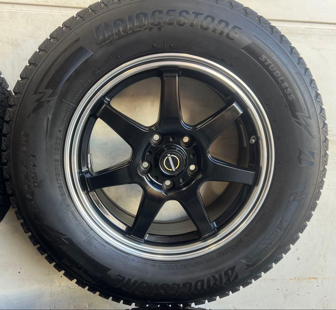 送料込み215/70R16 アルミホイールタイヤ　デリカD:5 4本セット