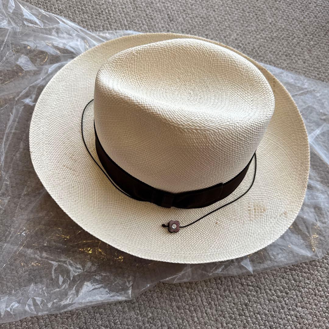 未使用　LARDINI パナマハット　M 57cm