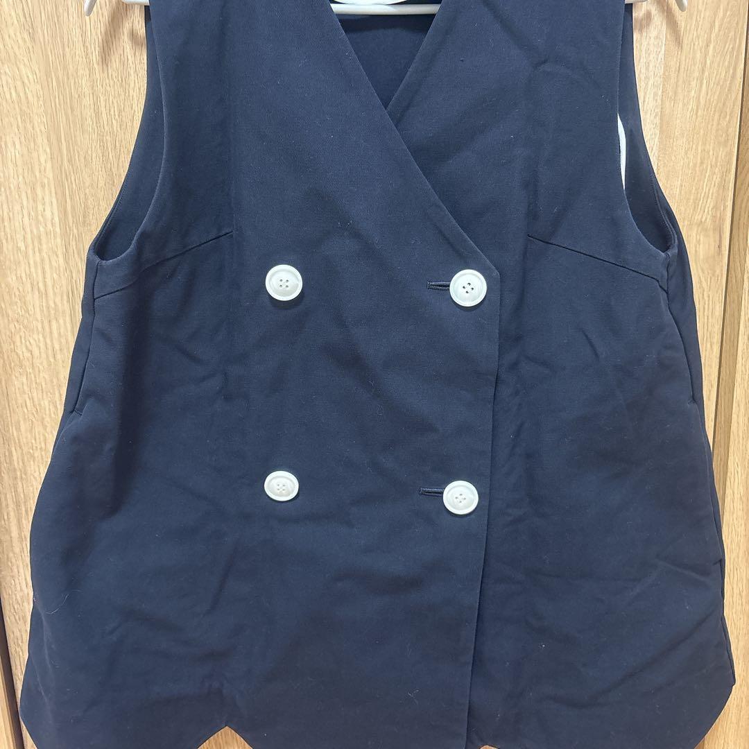 seven ten セブンテン スカラップベスト ネイビー Mサイズ