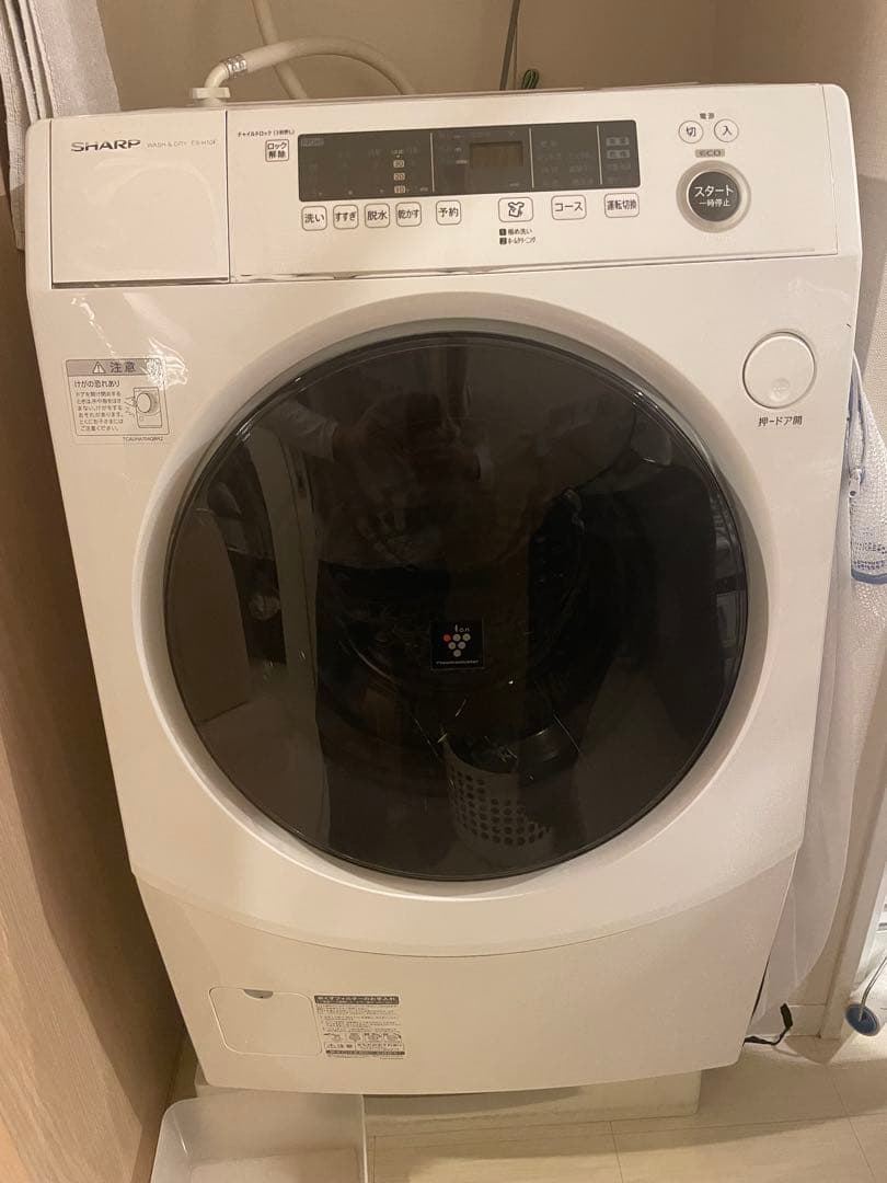 T*u様 (送料込)シャープ　ドラム式洗濯機　ES-H10F-WF