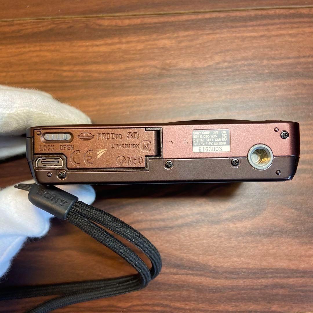 SONY Cyber−Shot DSC-WX5 ブラウン デジカメ 3052