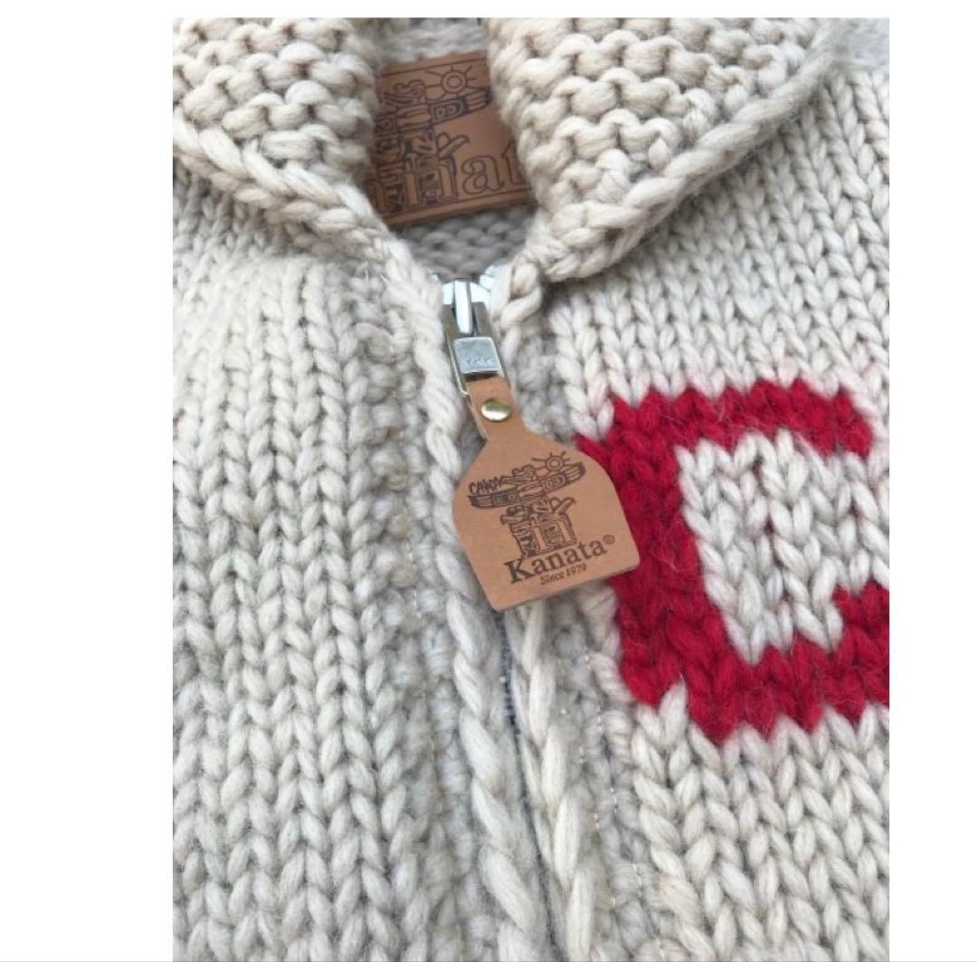 ぼさぼさ様KANATA/カナタカウチン　カリフォルニア州旗モデルB　beige