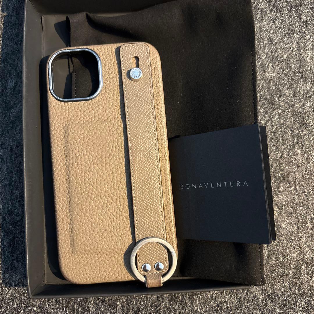 BONAVENTURA ベージュ レザー iPhone15plusケース