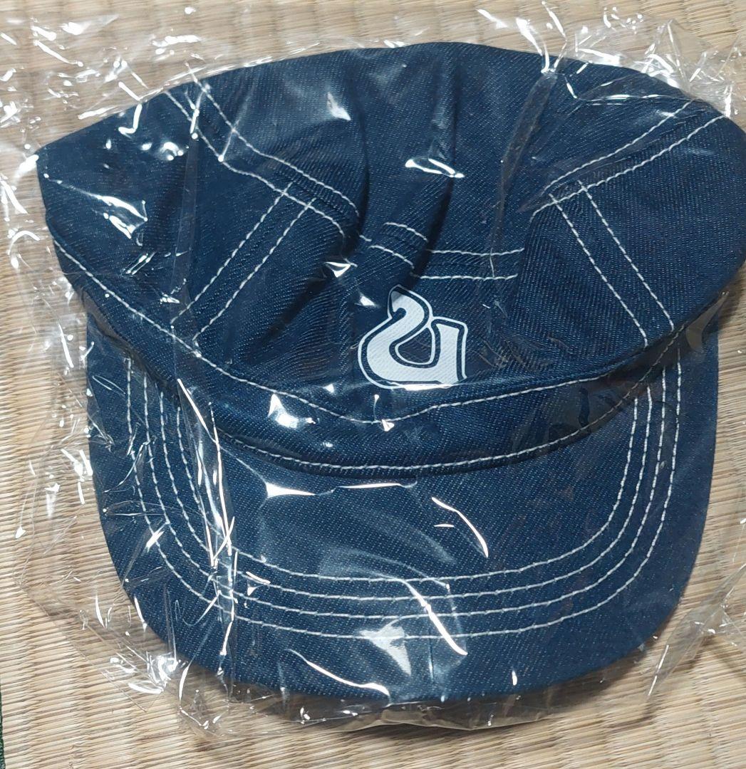 ネイビーキャップ ロゴ刺繍付き