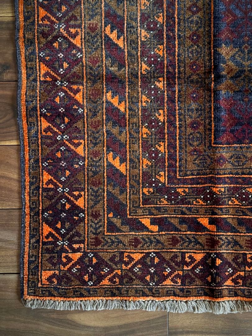 トライバルラグ　ヴィンテージラグ　アフガンラグ　トルクメン　アリホジャ　美品