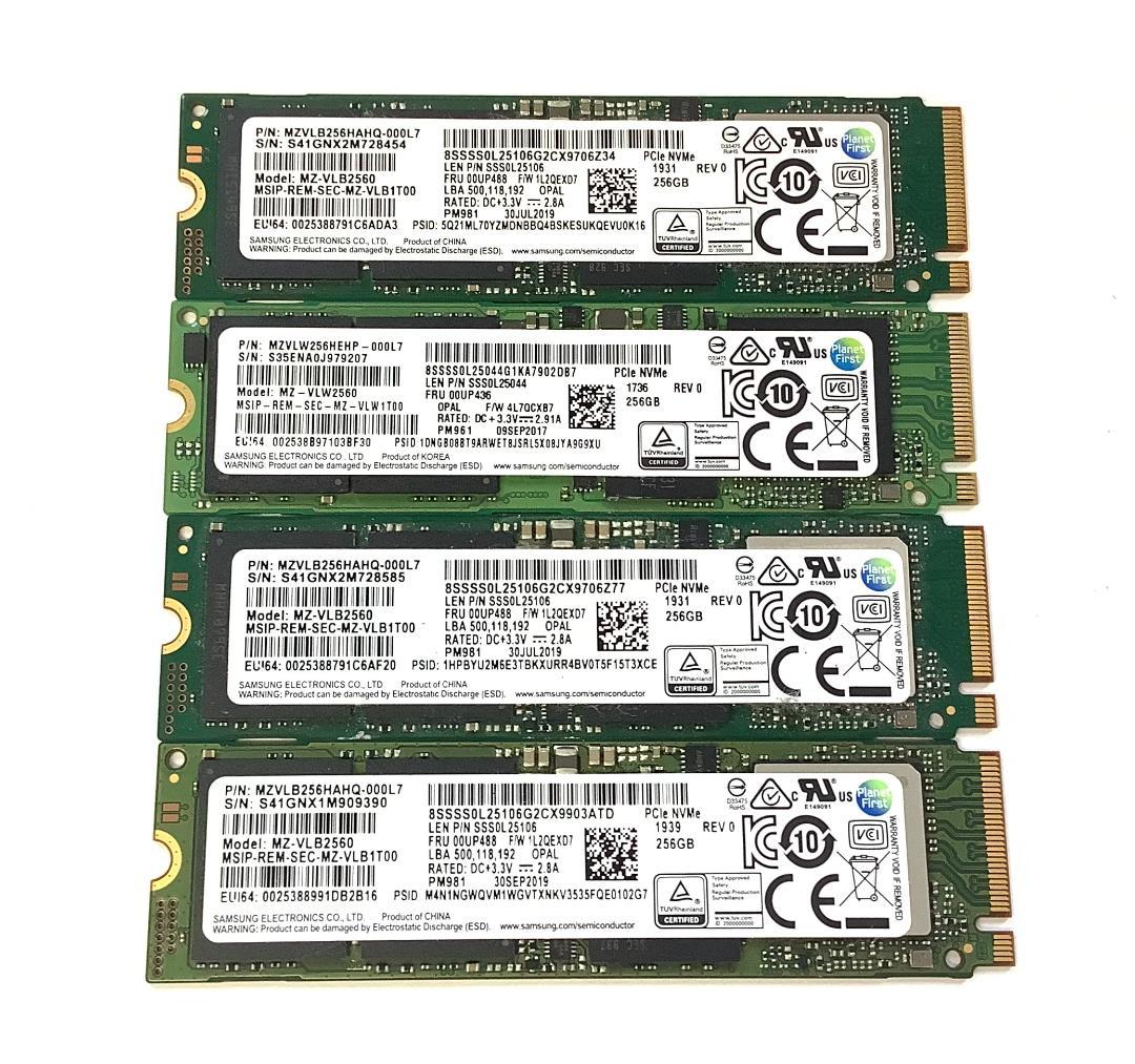 ③-WA167-SAMSUNG NVMe 256GB SSD 4点