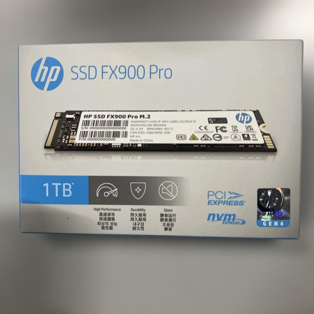 HP FX900 Pro NVMe Gen 4 ゲーミング SSD 1TB