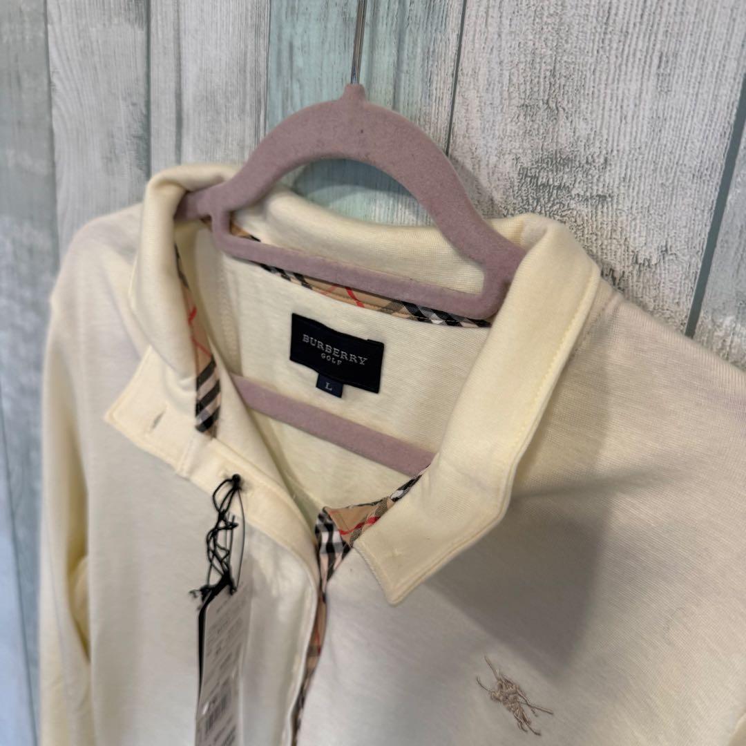 【未使用品】BURBERRY GOLF 長袖ポロシャツ L ノバチェック