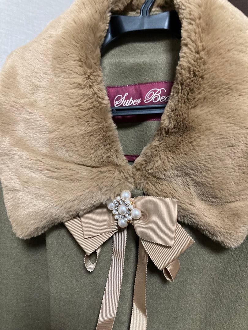 最終お値下げ【美品】スーパービューティ ポンチョコート　サイズ44