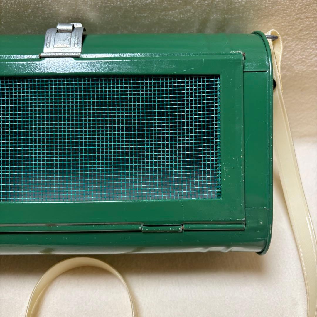 昭和レトロ 〔30年代〕山本商店 虫籠 緑色 金属製