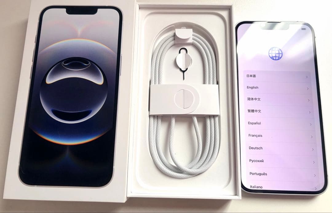 ⭐︎美品⭐︎iPhone16e 256GB ホワイト バッテリー100%