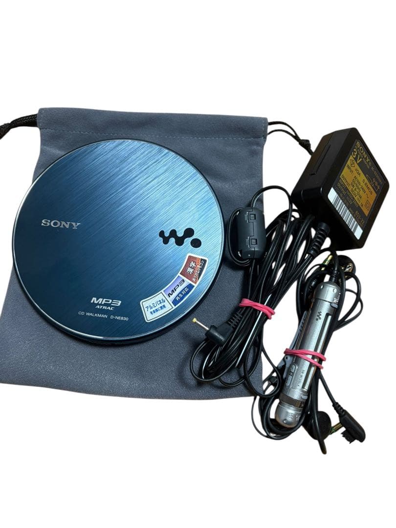 【完動品】SONY CDウォークマン D-NE830 上位モデル　付属品互換電池