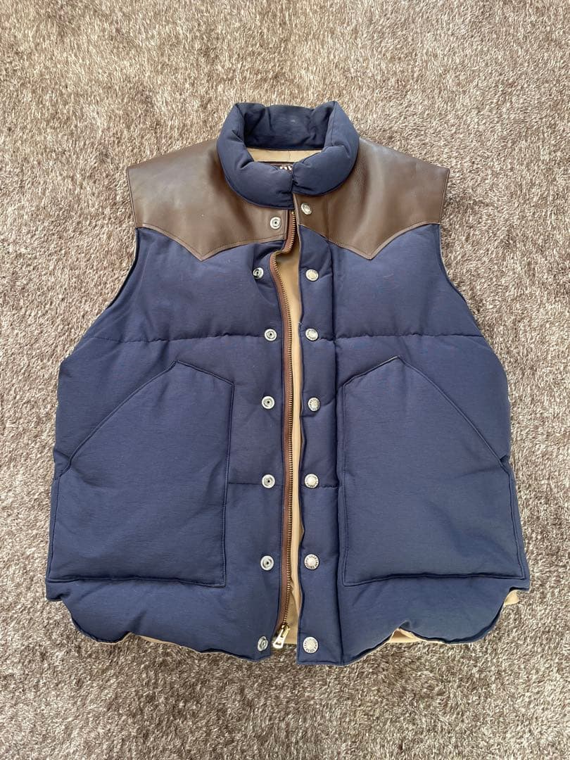 Sugar Cane ダウンベスト M ネイビー　シュガーケーン