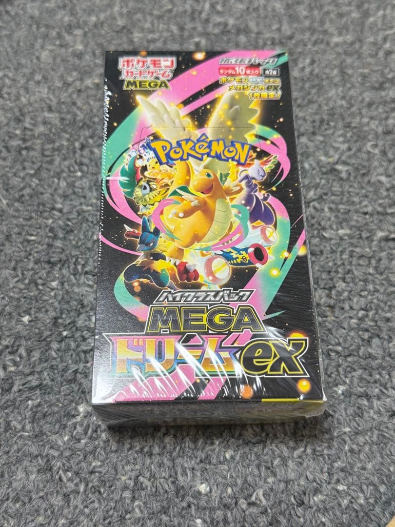 ポケモンカードゲームMEGAドリームex1BOXシュリンク付き
