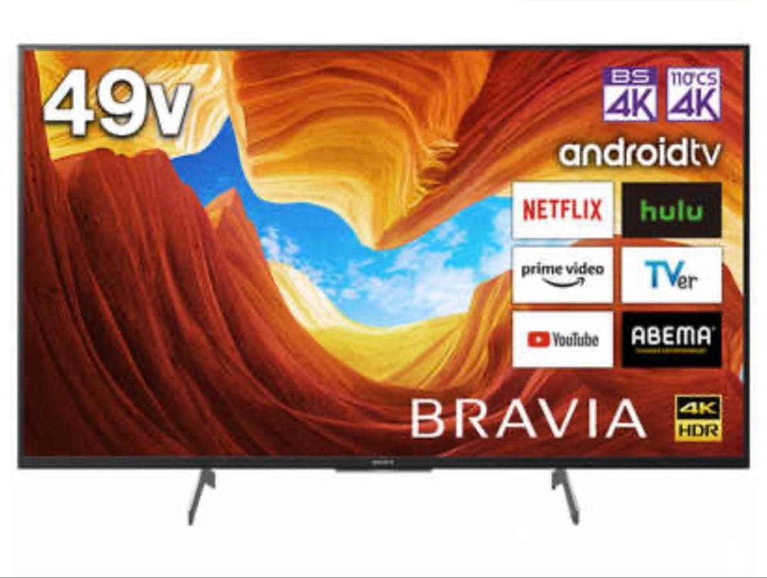 美品 SONY 49V型 4K液晶テレビ KJ-49X8500H 2021年製