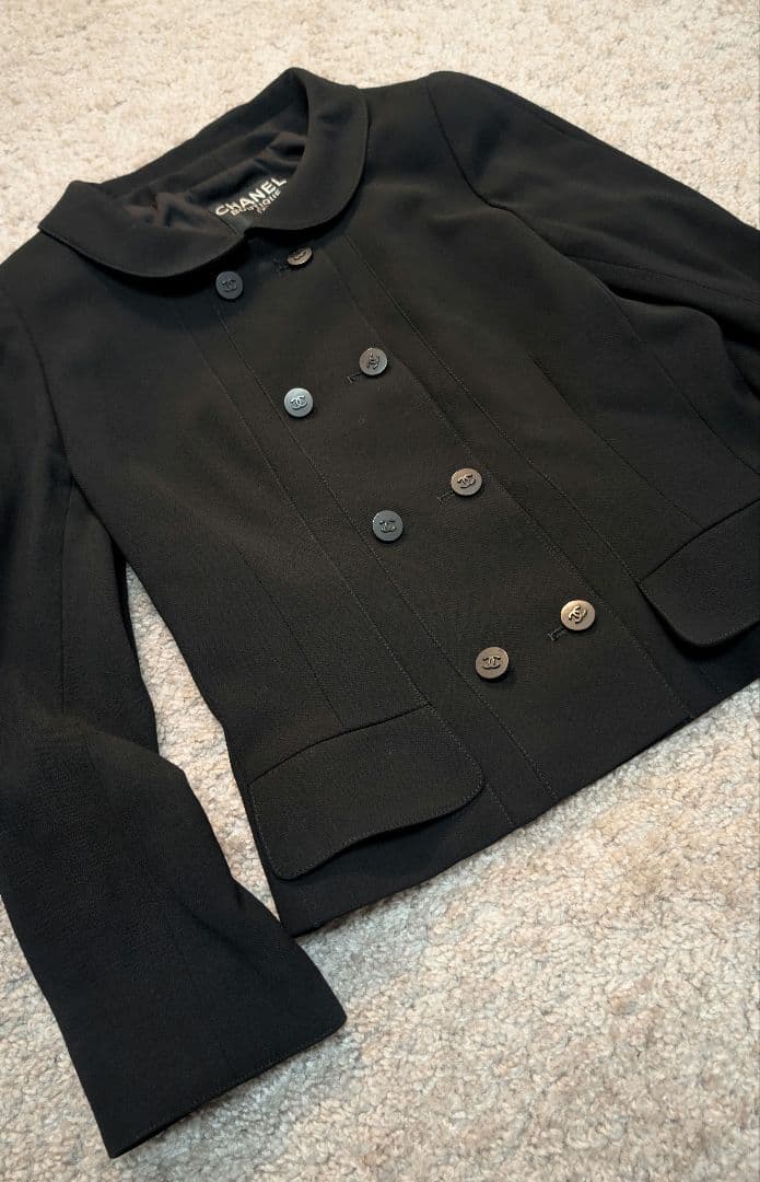 【美品】CHANEL BOUTIQUE ジャケット ダブルボタン 38