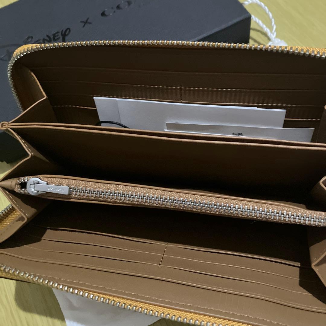 COACH×Disney 長財布　グーフィー　ジップウォレット　国内直営店購入