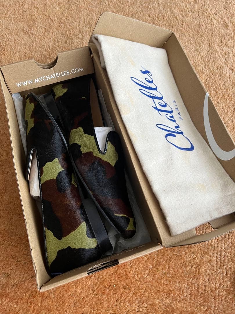 Chatelles シャテル　カモフラ　新品　ローファー　モカシン　マテオ 39