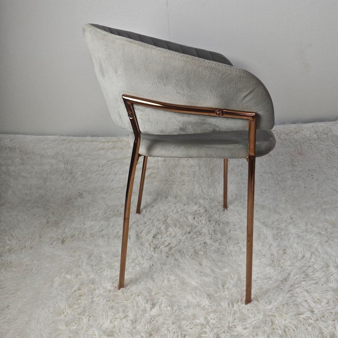 【美品】furnterior elena ベルベットチェア