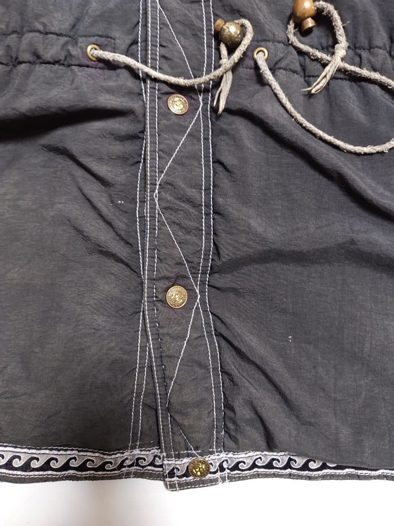 90s ビラボン インディゴダック × ナイロン リバーシブルジャケット